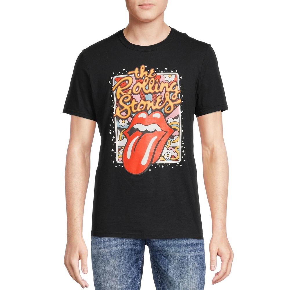 The Rolling Stones Graphic T-Shirt Mens XL Black Bravado Rock Band Tee 2022